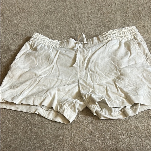 Old Navy Pants - Old Navy White Athletic Shorts with Elastic Waistband